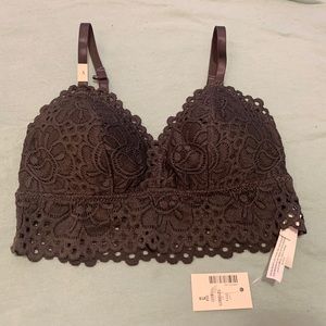 Lacy Bralette (Dark Grey)